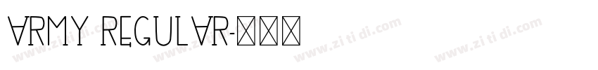 ARMY REGULAR字体转换